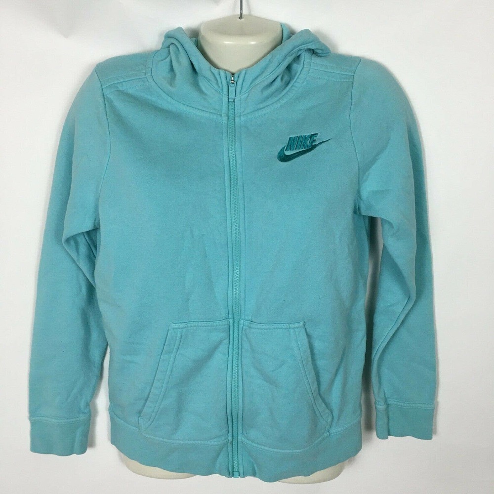 Nike Girl's Full Zip Jacket Blue Size XL